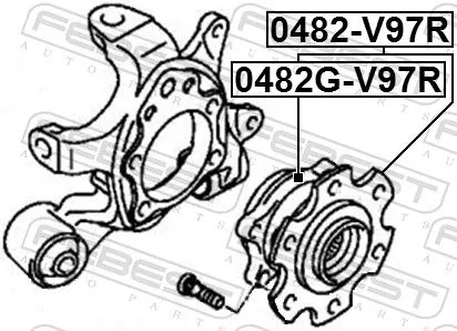 FEBEST Wheel Hub (0482G-V97R)