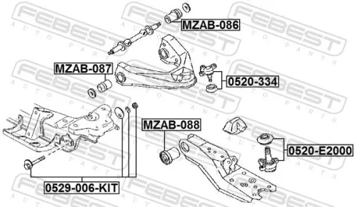 FEBEST Ball Joint (0520-E2000)