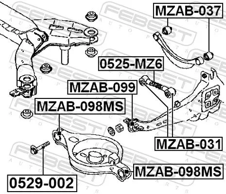 FEBEST Camber Correction Screw (0529-002)