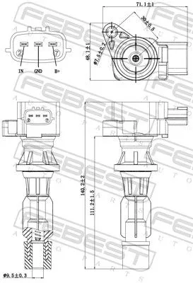 FEBEST Ignition Coil (05640-003)