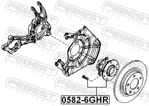 FEBEST Wheel Hub (0582-6GHR)