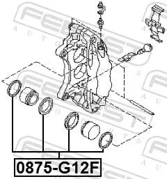 FEBEST Repair Kit, brake caliper (0875-G12F)