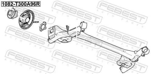 FEBEST Wheel Hub (1082-T300A96R)