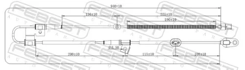 FEBEST Sensor, wheel speed (12606-015)