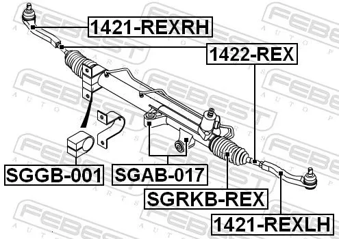 FEBEST Tie Rod End (1421-REXLH)