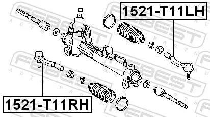 FEBEST Tie Rod End (1521-T11RH)