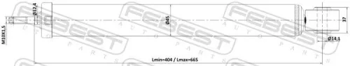 FEBEST Shock Absorber (17110-001R)
