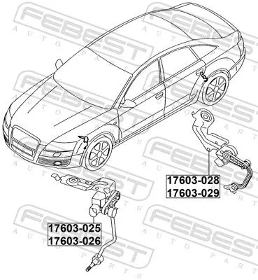 FEBEST Sensor, headlight levelling (17603-028)