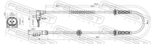 FEBEST Sensor, wheel speed (18606-003)
