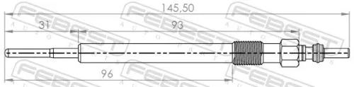 FEBEST Glow Plug (18642-004)