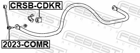 FEBEST Link/Coupling Rod, stabiliser bar (2023-COMR)