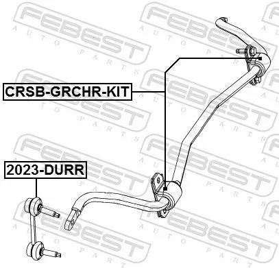 FEBEST Link/Coupling Rod, stabiliser bar (2023-DURR)