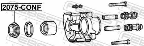 FEBEST Repair Kit, brake caliper (2075-CONF)