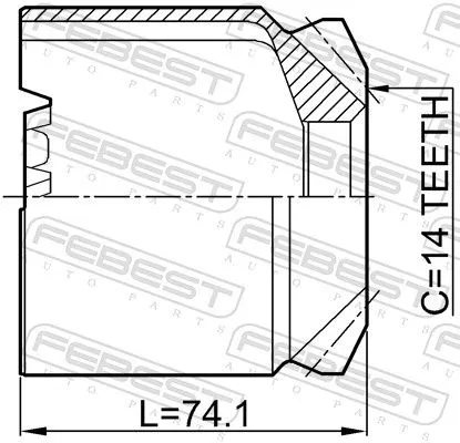 FEBEST Joint Kit, drive shaft (2411-ESPLH)