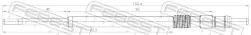 FEBEST Glow Plug (25642-001)