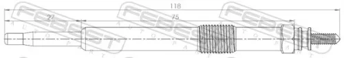 FEBEST Glow Plug (25642-004)
