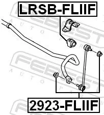 FEBEST Link/Coupling Rod, stabiliser bar (2923-FLIIF)