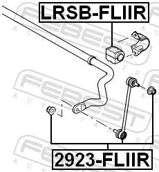 FEBEST Link/Coupling Rod, stabiliser bar (2923-FLIIR)