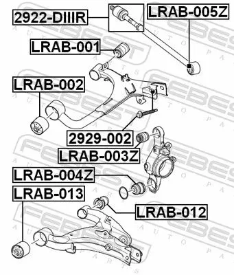 FEBEST Camber Correction Screw (2929-002)