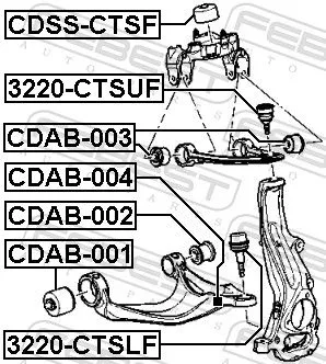 FEBEST Ball Joint (3220-CTSLF)