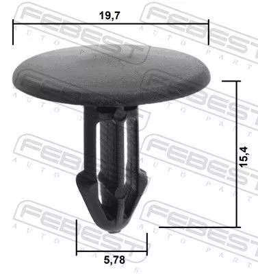 FEBEST Clip, trim/protection strip (88570-120)