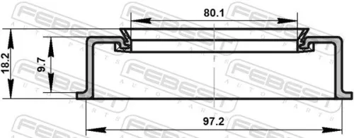 FEBEST Seal Ring, wheel hub (95ADY-82971018X)