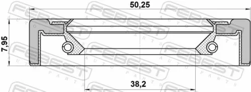 FEBEST Shaft Seal, drive shaft (95GCY-40500808X)