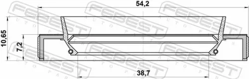 FEBEST Shaft Seal, drive shaft (95HBY-40540711R)