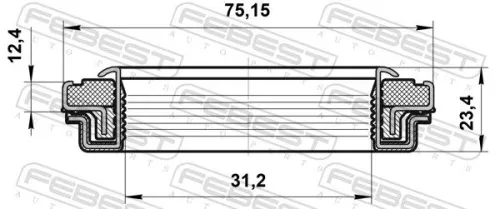 FEBEST Shaft Seal, drive shaft (95RFW-32751223X)