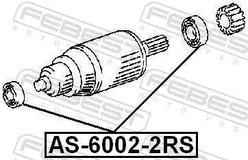 FEBEST Bearing (AS-6002-2RS)