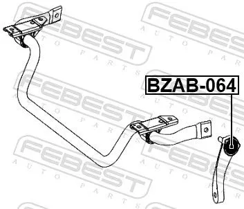 FEBEST Mounting, axle strut (BZAB-064)