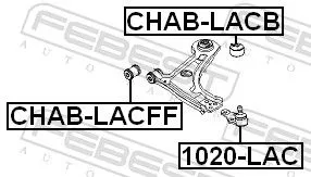 FEBEST Mounting, control/trailing arm (CHAB-LACFF)