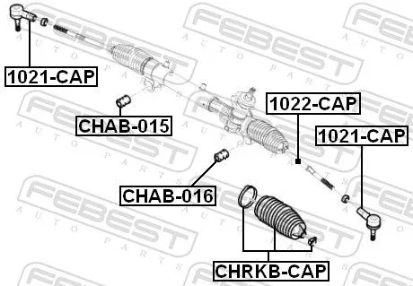 FEBEST Bellow, steering (CHRKB-CAP)