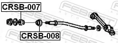 FEBEST Mounting, control/trailing arm (CRSB-007)