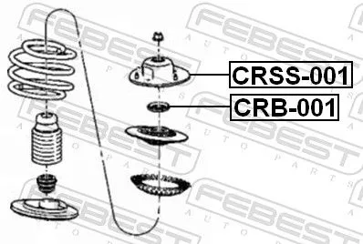 FEBEST Suspension Strut Support Mount (CRSS-001)