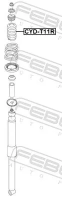 FEBEST Rubber Buffer, suspension (CYD-T11R)