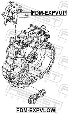 FEBEST Mounting, automatic transmission (FDM-EXPVUP)