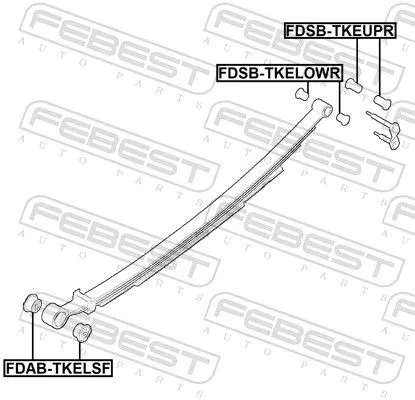 FEBEST Bushing, leaf spring (FDSB-TKELOWR)