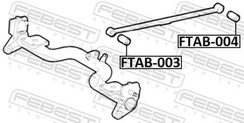 FEBEST Bushing, leaf spring (FTAB-003)