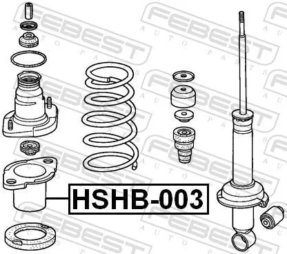 FEBEST Protective Cap/Bellow, shock absorber (HSHB-003)
