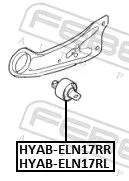 FEBEST Mounting, control/trailing arm (HYAB-ELN17RR)