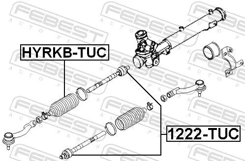 FEBEST Bellow, steering (HYRKB-TUC)