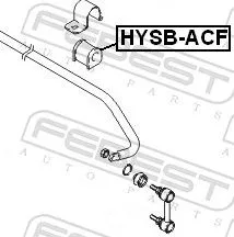 FEBEST Mounting, stabiliser bar (HYSB-ACF)