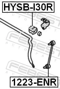 FEBEST Mounting, stabiliser bar (HYSB-I30R)