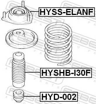 FEBEST Suspension Strut Support Mount (HYSS-ELANF)