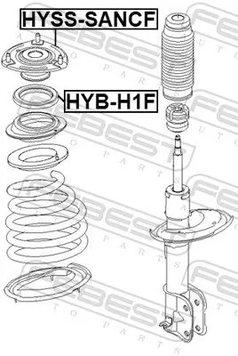 FEBEST Suspension Strut Support Mount (HYSS-SANCF)