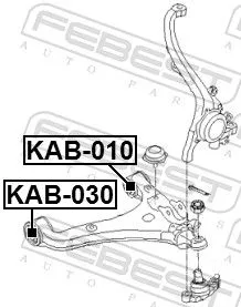 FEBEST Mounting, control/trailing arm (KAB-030)