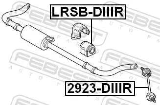 FEBEST Mounting, stabiliser bar (LRSB-DIIIR)