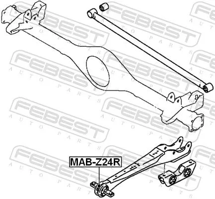 FEBEST Mounting, control/trailing arm (MAB-Z24R)