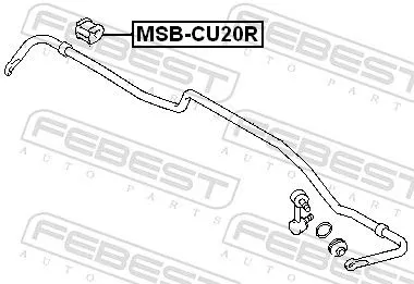 FEBEST Mounting, stabiliser bar (MSB-CU20R)